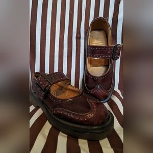 RARE - Fluevog/Doc Martens Mary Jane Style shoe/Ox-Blood /size US 6